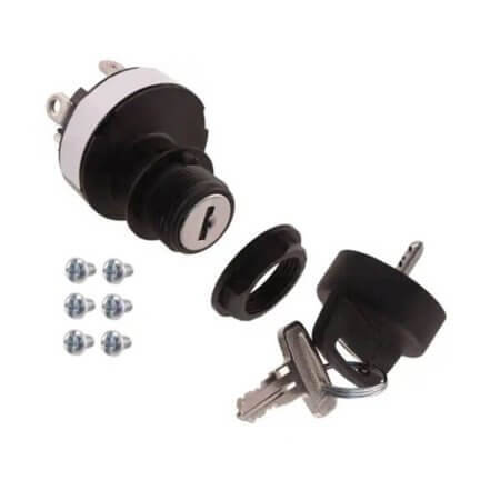84830-07 SWITCH KEYLOCK 20A 12VDC DPDT 45° - 1