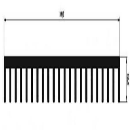 851AS1000 AL.SOĞUTUCU ALÜMİNYUM SOĞUTUCU H=12.5MM G=109.3MM L=1000MM - 1
