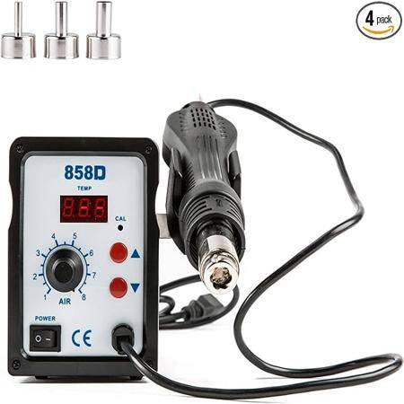 858D Hot Air Soldering Station With Display - 1