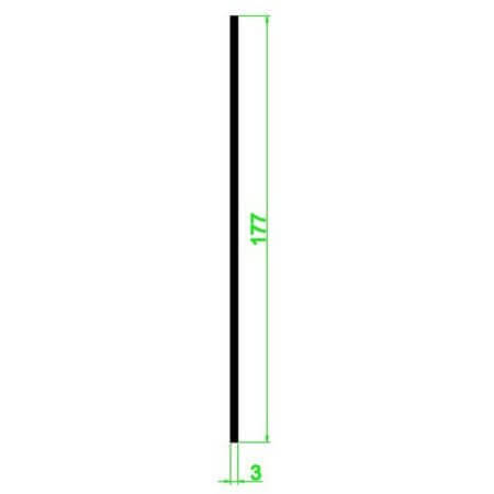 859KT280 AL.SOĞUTUCU ALÜMİNYUM SOĞUTUCU H=177MM G=3MM L=280MM - 1