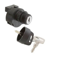 89165-01 SWITCH KEYLOCK 20A 12VDC SPDT 45° - 1
