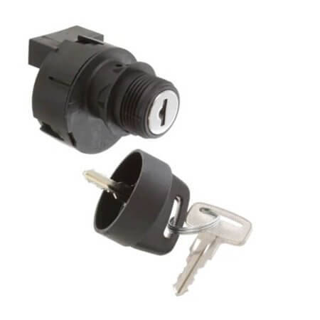 89165-01 SWITCH KEYLOCK 20A 12VDC SPDT 45° - 1