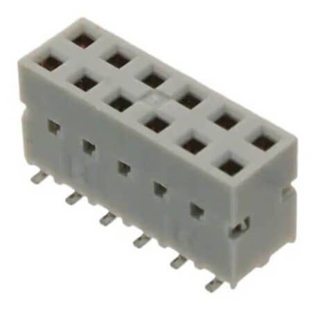 89898-306LF CON.T.B.2.54MM 12P RECEPTACLE GOLD SMD - 1