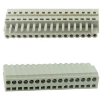 8EDGKB-5.0-16P-11-01SH TERM.BLK.5.00MM 16P 180C FEMALE GRAY GAOSONG - 1