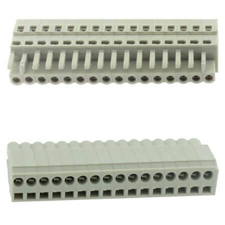 8EDGKB-5.0-16P-11-01SH TERM.BLK.5.00MM 16P 180C FEMALE GRAY GAOSONG - 1
