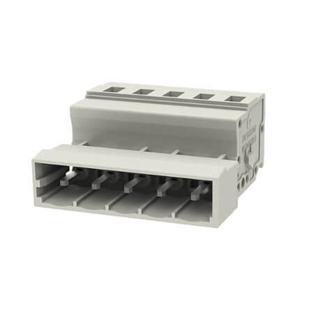 8EDGKR-5.08-05P-11-01AH TERM.BLK.5.08MM 5P PCB MALE GRAY - 1