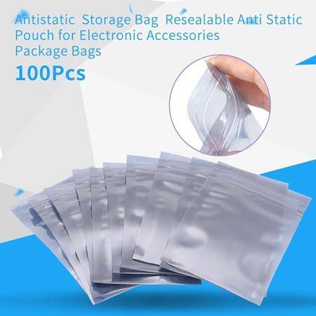 8x12cm ESD Kilitli Antistatik Poşet (100 Adetlik Paket) - 2