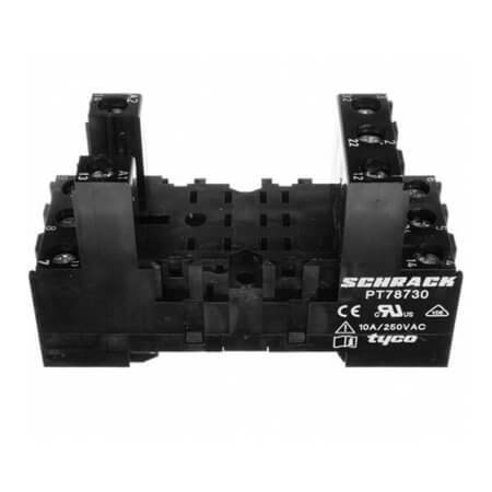 9-1415071-1 RELAY SOCKET DIN RAIL 11PIN PT78730 - 1