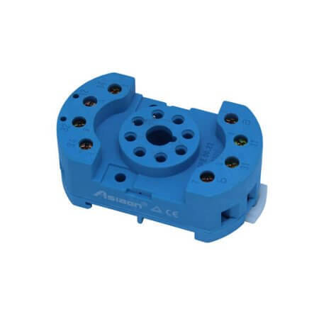 90.22 RELAY SOCKET DIN RAIL 8PIN SCREW - 1