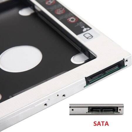 9.0mm All Aluminum Universal SATA 3.0 LED 2nd HDD Caddy - 4