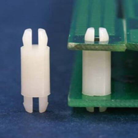 9257AA0012.7 BARBED DISTANCE SNAP FIT 12.70mm WHITE 3.8MM - 1