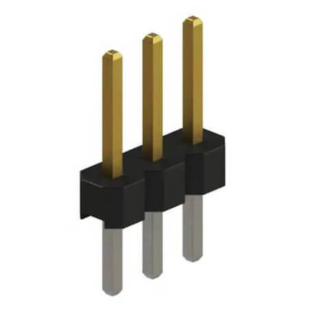 951106-8622-AR CON.T.B.2.00MM 6P MALE UNSHROUDED GOLD - 1