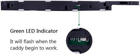 9.5mm All Aluminum Universal SATA 3.0 LED 2nd HDD Caddy - 3