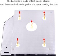 9.5mm All Aluminum Universal SATA 3.0 LED 2nd HDD Caddy - 5