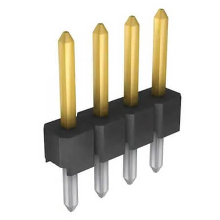 961106-6404-AR CONNECTOR HEADER 6PIN 2.54MM VERTICAL SINGLE GOLD - 1