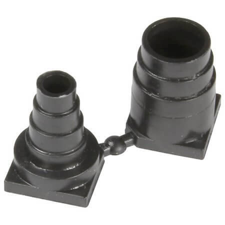 9670019968 D-SUB CABLE GROMMET 15-37PIN BLACK - 1