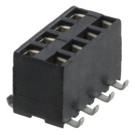 969973-4 CONNECTOR RCPT 8P 2.54MM SMD - 1