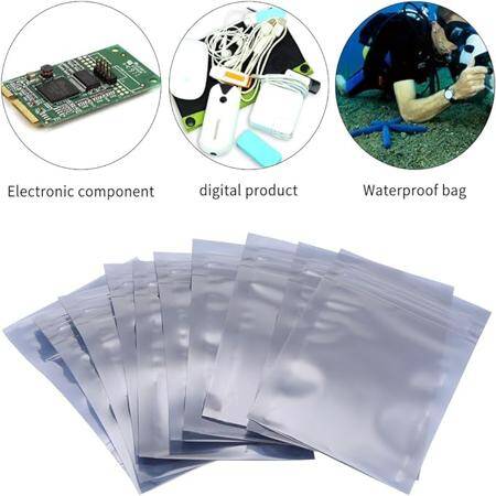 9x13cm ESD Kilitli Antistatik Poşet (100 Adetlik Paket) - 3