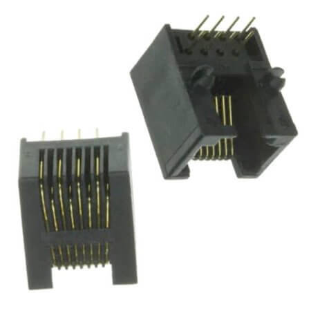 A-2004-2-4-LP-N-R CONNECTOR MODULAR JACK 8P8C 90C - 1