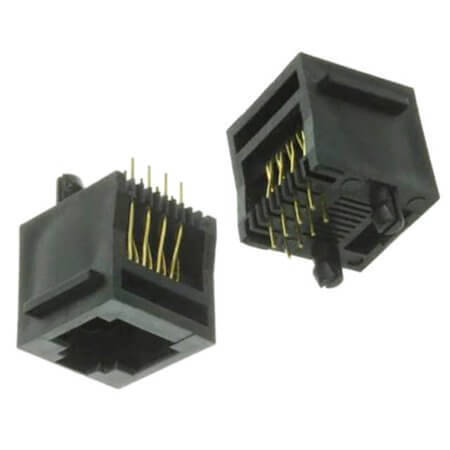 A-2014-2-4-R CONNECTOR MOD JACK R/A 6P6C - 1