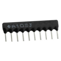 A103J-10PIN RES.NETWORK 10K Ohms 5% SIP9+1 THT - 1