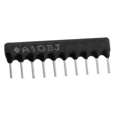 A103J-10PIN RES.NETWORK 10K Ohms 5% SIP9+1 THT - 1