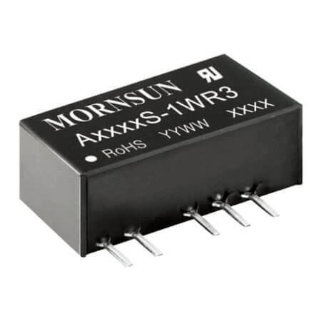 A1215S-1WR3 DC/DC CONV 1W 15VDC +/-15VDC 42mA - 1