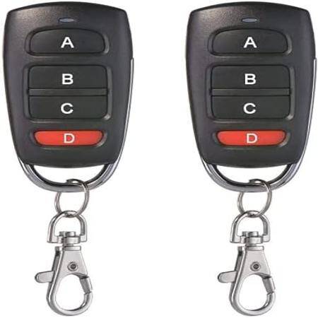ABCD 433Mhz 6V Wireless Remote Control - Without Battery -D is Red - 1