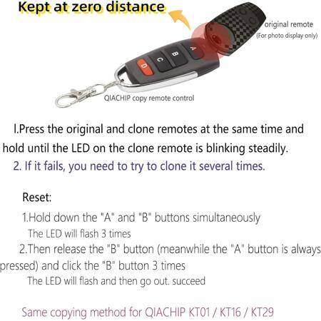 ABCD 433Mhz 6V Wireless Remote Control - Without Battery -D is Red - 6