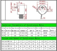 AC220V 6W 50KTYZ Permanent Magnet Synchronous Motor 2.5RPM - 3