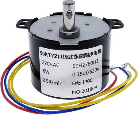 AC220V 6W 50KTYZ Permanent Magnet Synchronous Motor 60RPM - 1