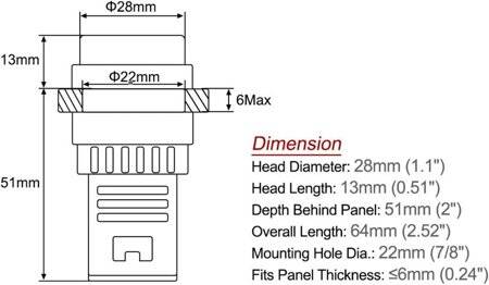 AC220V AD16-22SS Kırmızı+Yeşil LED Çift Renkli Sinyal Led - Sinyal Lambası - 5