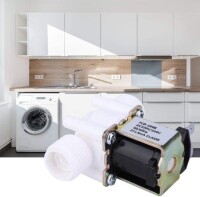 AC220V N/C G1/2 Erkek Konu Plastik Elektrikli Solenoid Valf Su Hava Giriş Akış Anahtarı 0-02-0-8Mpa - 2