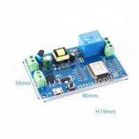 AC90-250V ESP8266 Wireless WIFI Relay Module 1 Channel ESP-12F Wifi Development Board AC/DC 5V/7-28V/5-80V Power Supply - 2