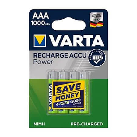 ACCU POWER AAA 1000 B4 ŞARJLI PİL RECHARGE ACCU POWER 4xAAA 1.2V 1000MAH - 1