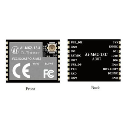 AI-M62-13U WI-FI 6 + BLE5.3 MODULE WITH IPEX ANTENNA - 1