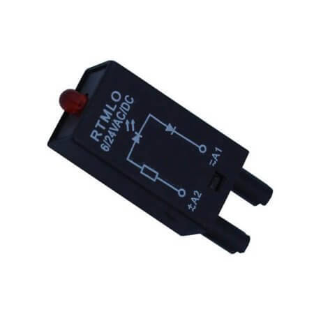 AMB-L-24VDC RELAY SOCKET MODULE 24VDC WITH LED FOR RT626-B - 1