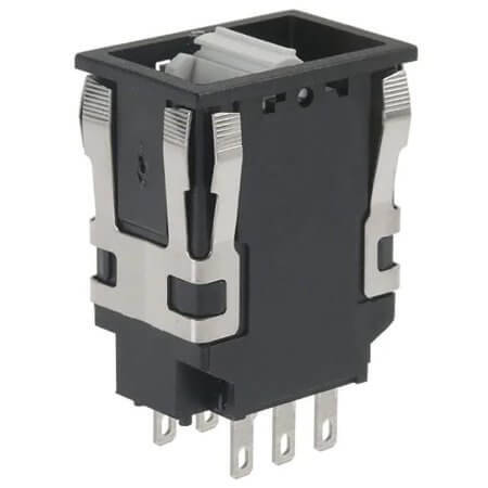 AML24EBA2BC01 SWITCH ROCKER DPDT 100mA 125V/125V - 1