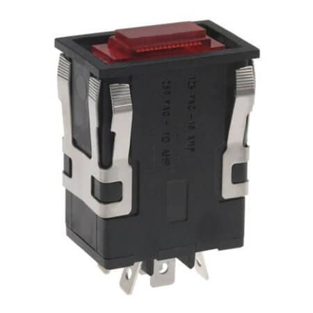 AML32FBC4AD SWITCH PUSH BUTTON 29.00x19.00 10A Neon/Red - 1