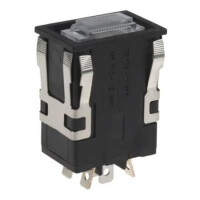 AML32FBK4AC SWITCH PUSH BUTTON 29.00x19.00 10A Neon/Clear - 1