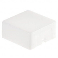 AML51-C10W SWITCH CAP PUSHBUTTON SQUARE WHITE - 1