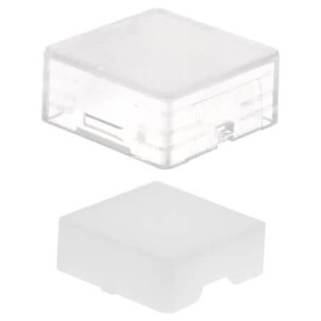 AML51-C11W SWITCH CAP PUSHBUTTON SQUARE WHITE - 1