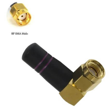 ANT-2.4-CW-RAH-RPS RF ANT 2.4GHZ WHIP RA RP-SMA MALE - 1