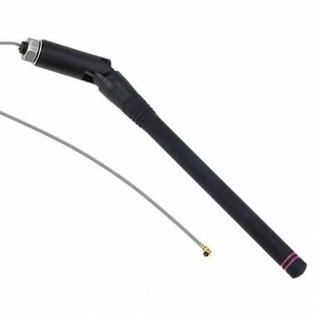 ANT-2.4-PML-UFL RF ANT 2.4GHZ WHIP/TILT PANEL MT - 1