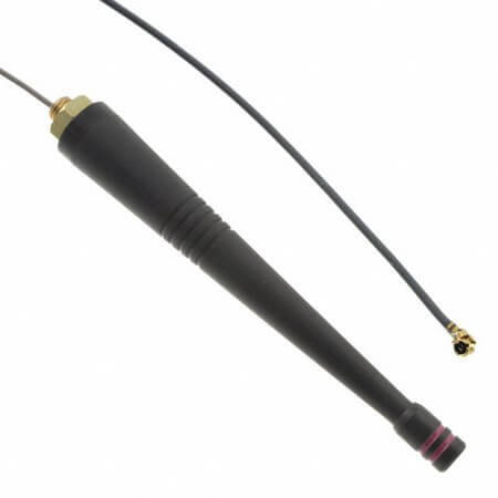 ANT-2.4-PW-QW-UFL RF ANT 2.4GHZ WHIP STR CAB PAN - 1
