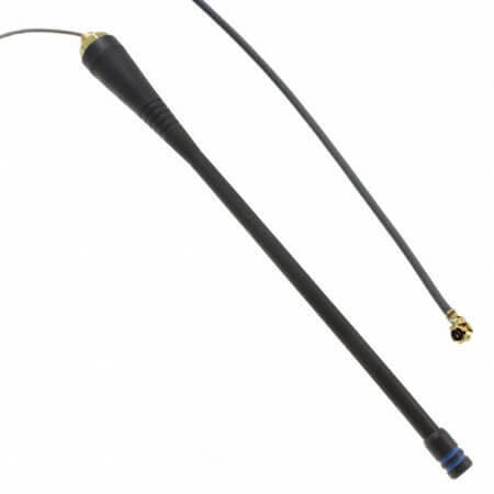ANT-418-PW-QW-UFL RF ANT 418MHZ WHIP STR CAB PAN - 1