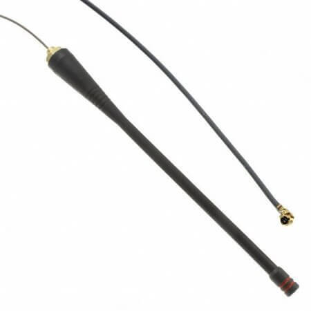 ANT-433-PW-QW-UFL RF ANT 433MHZ WHIP STR CAB PAN - 1