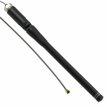 ANT-868-PML-UFL RF ANT 868MHZ WHIP/TILT PANEL MT - 1