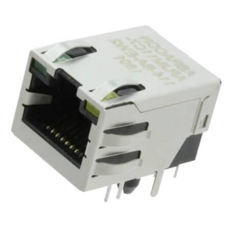 ARJM11C7-114-BA-EW2 CONN. MAGJACK AUTOMDIX & 1PORT 100 BASE-T 90C - 1