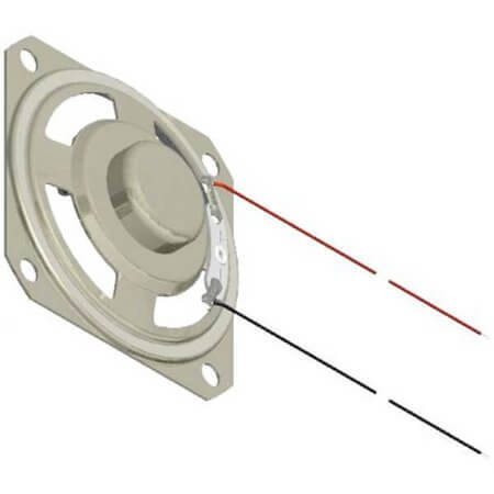 AS05008MS-LW152-R SPEAKER 8R 3W 85DB 50.5X50.5X12MM - 1